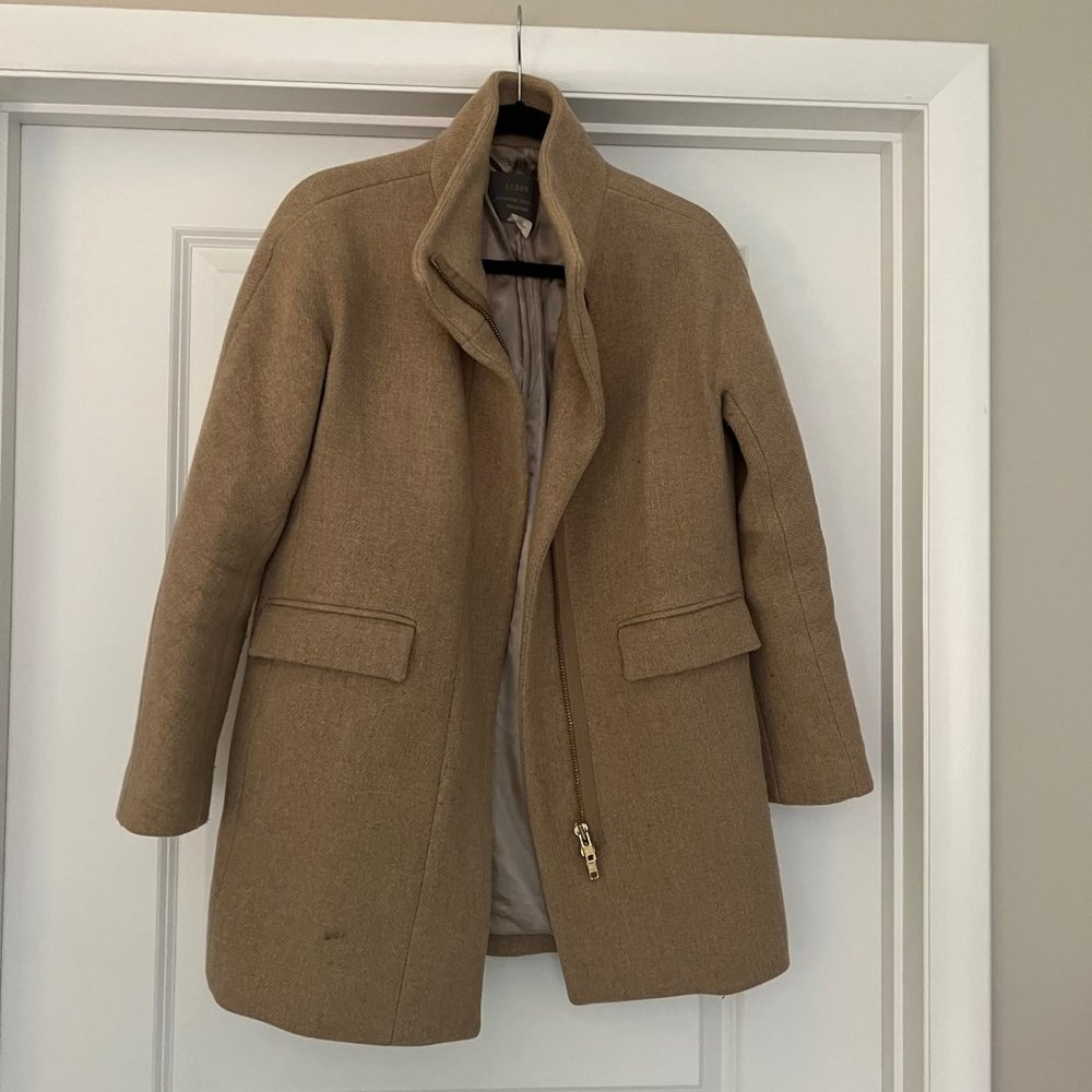 J.Crew Cocoon Stadium Cloth Coat, Size 4,